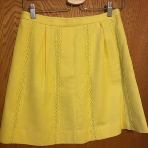 J Crew Yellow Skirt Size 2